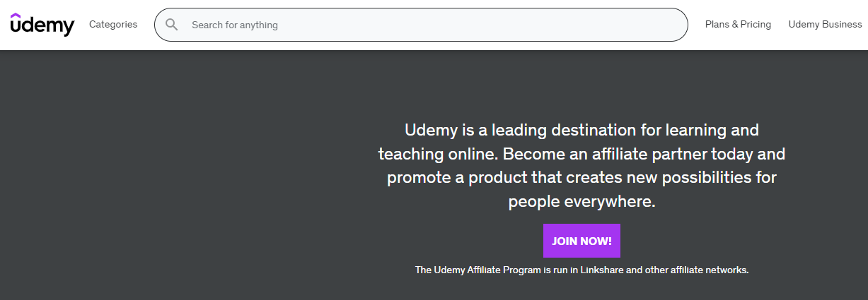 Udemy Affiliate Program