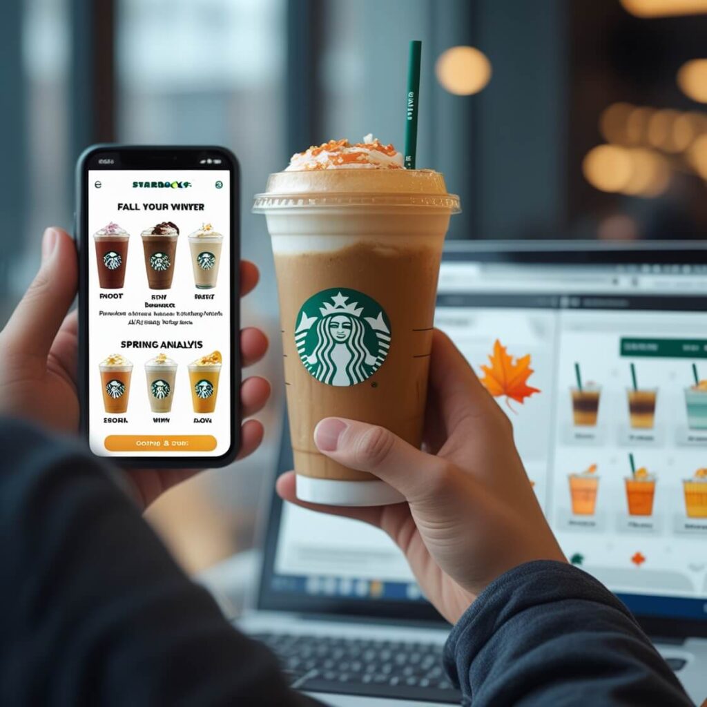 Starbucks AI-powered seasonal drink promotions.